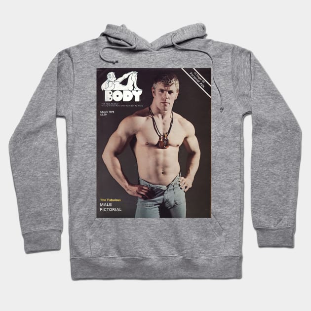 BODY Pictorial Magazine - Vintage Physique Muscle Male Model Magazine Cover Hoodie by SNAustralia